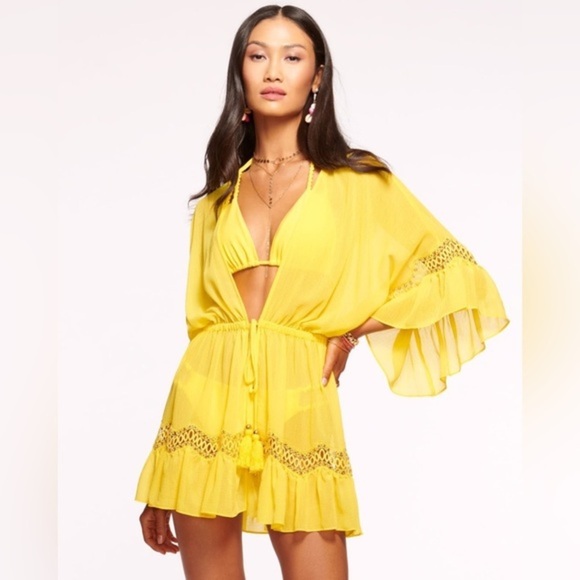 Ramy Brook Dresses & Skirts - Ramy Brook Amalia Embellished Coverup Mini Dress